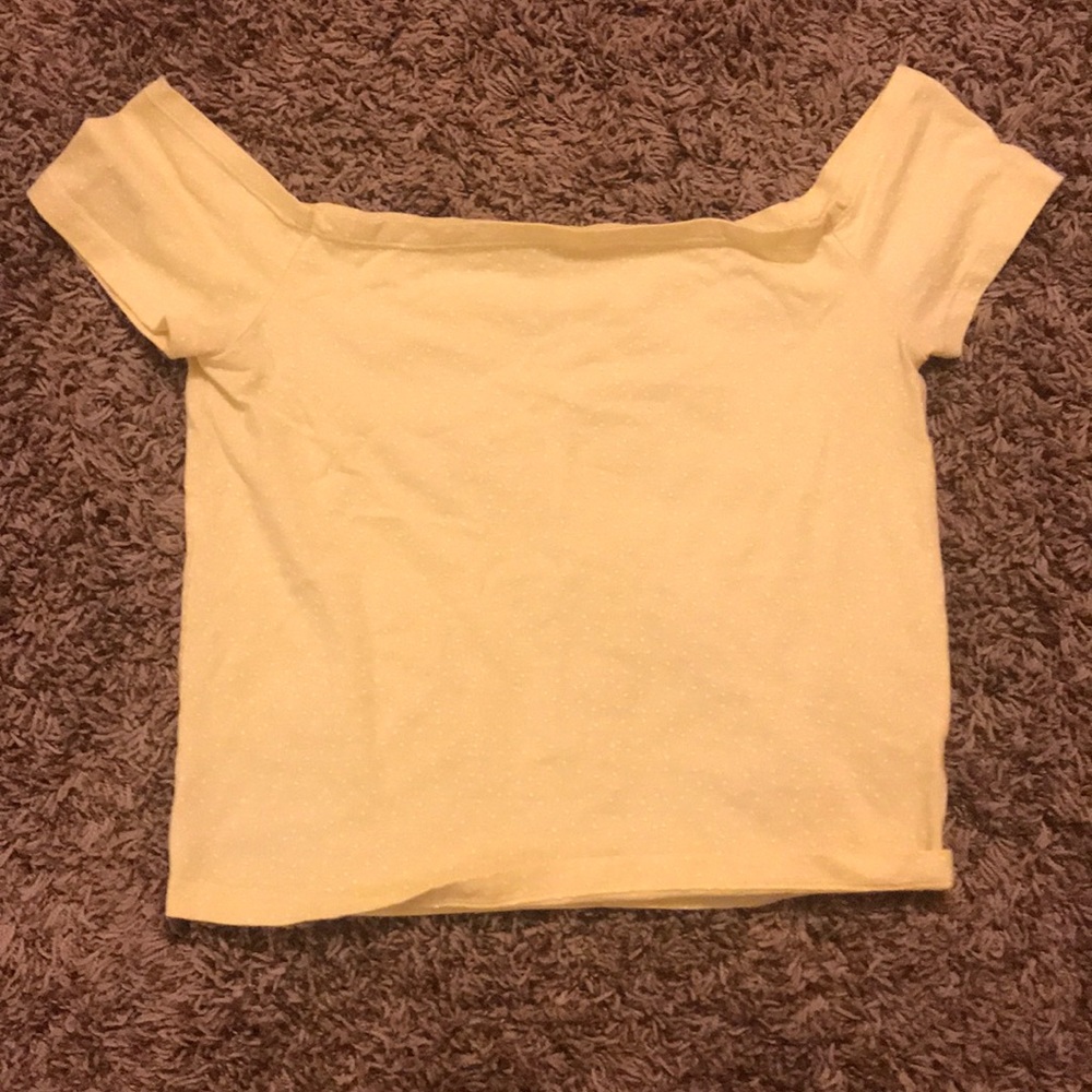 Off the shoulder crop top